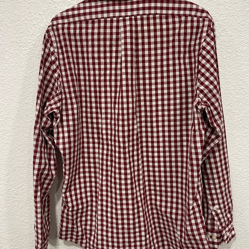 Brooks Brothers 346 Checkered Slim Fit Long Sleeve Button Down - Large - Picture 2 of 4